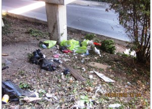 Homeless Camp Under Hwy 101 Near Grand Avenue