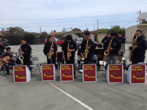 The El Camino Jazz Ensemble played at the Groundbreaking ceremony