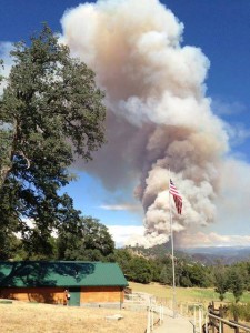 Looking across the Tuolumne River on Aug 27, 2013 Photo: Groveland  