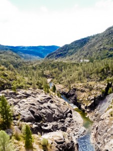 The RIM Fire has jumped the Tulomne River in areas that have very steep terrain.  Photo: Everything South City