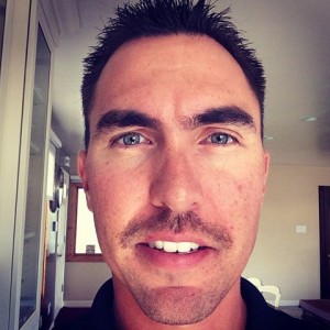 SSFD Captain Todd Rael on day 9 of his 'stache' grow