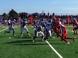 No score early in second quarter, but SSF is threatening. Photo John Baker