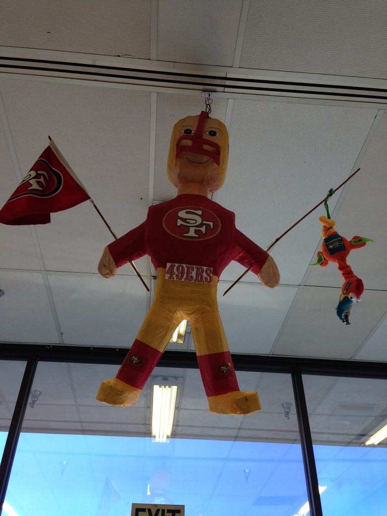 Safeway on Chestnut showing 49er Spirit!  Photo: Bob Petrini