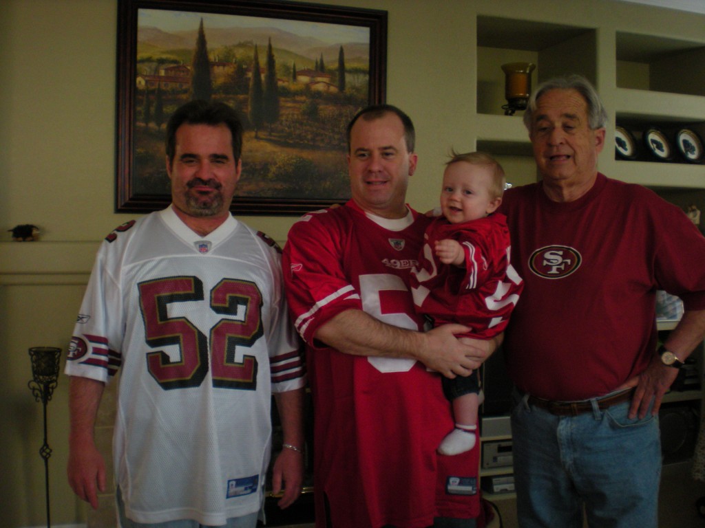 Willis' representing! My dad, brother, nephew and myself Photo: Chris Willis