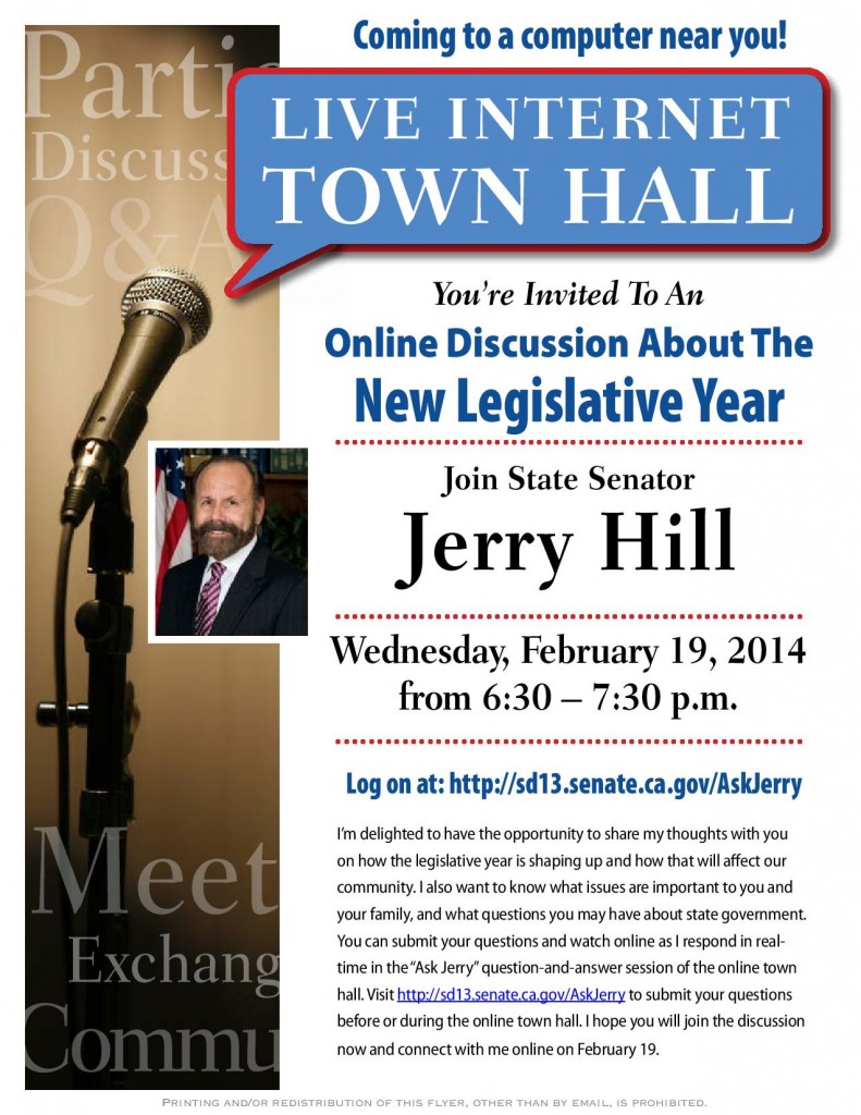 Senator Jerry Hill InternetTownHall - Flyer-page-001