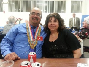 Grand President Joe Reza and his wife at the Red & White Dinner Banquet