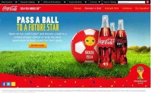 coke donate soccer ball