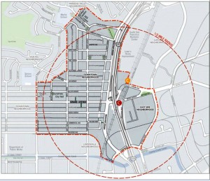 A one half mile radius around CalTrain will be revitalized as part of a 20 year plan 