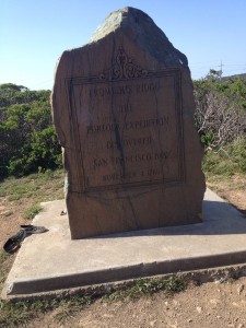 This marks the 'Bay Area Discovery Site' on Sweeny Ridge