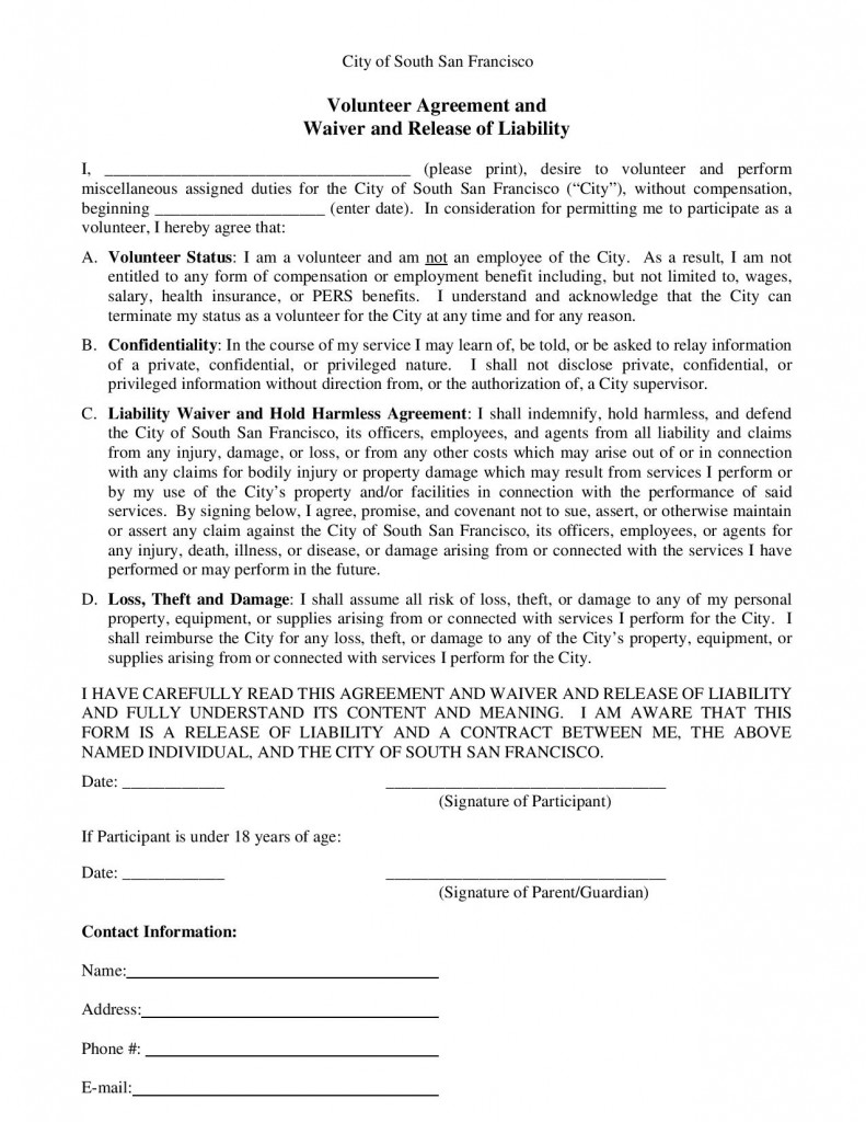 Volunteer Agreement and Waiver-page-001