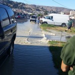 water main on manzanita 8.13.2014