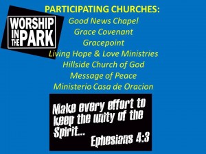 worship in the park 8.2014