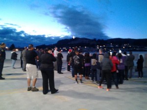 The Tree on Sign Hill is now lit in honor of Juliana Pena  Photo: Rick Ochsenhirt