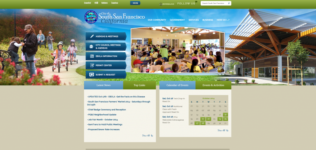 website ssf new look