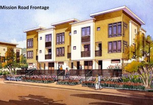 This rendering of how this development may look from Mission Road