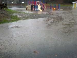 Monte Verde Elementary School was flooded once again during this past storm Photo: Maurice Goodman