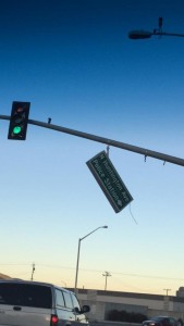 Hanging on there in San Bruno as these high winds do their damage through out the area. Be safe! Photo: Ana Ramos