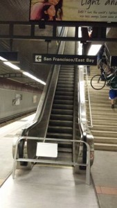 The SSF BART station escalator was not working Photo Greg Costigan