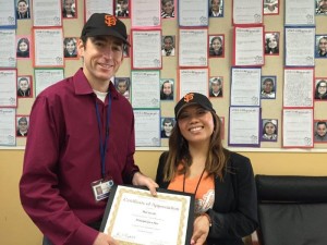 Matt Jacobs, Community & Government Relations Manager with our Los Cerritos Principal  Celeste Kennelyn