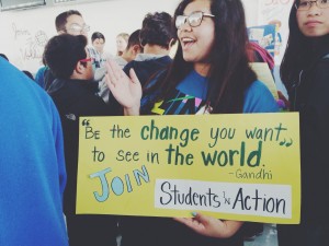 Patricia organized last year's Anti-bullying Week last year whose theme is "Kindness Changes Everything",