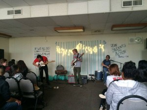 ECHS Students in Action held an Open Mic event with proceeds going to charities helping domestic abusive situations