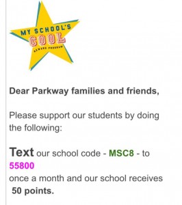 parkway text helping school