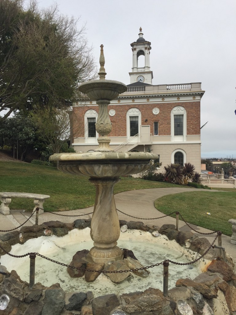 The Fountain was donated in 1929 by the South San Francisco Women’s Club in memory of Marianne Martin who founded the club in 1914. Photo: Leslie Arroyo, City of SSF