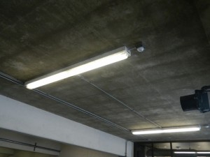 Garage lighting sensors automatically adjusts to light when needed