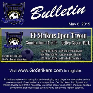 Strikers Youth Soccer Team 2015