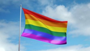 stock-footage-hd-p-clip-with-a-slow-motion-waving-rainbow-flag-of-the-gay-movement-seamless-seconds-long