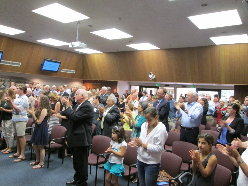 There was hardly a dry eye in the standing ovation honoring Mike Brosnan Photo SSFPD