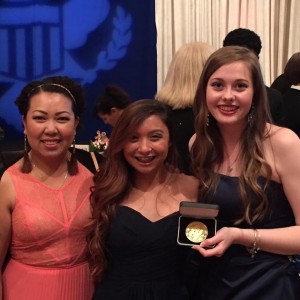 Regional Advisor Ratha Chuon, Tiana Valerio, and Melinda McMonigle.