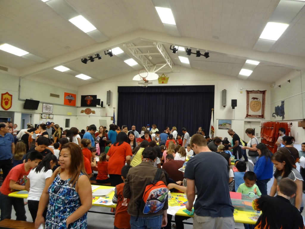 A full house enjoyed creative learning techniques hosted by teachers at the Ponderosa Family Math Night Photo courtesy of Dr. Moore Thomas