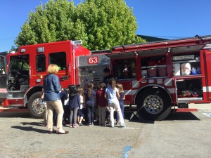 Kids are always excited to check out Fire Engines - it's a great teaching tool! 