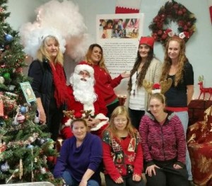 Santa with Clearlake volunteers