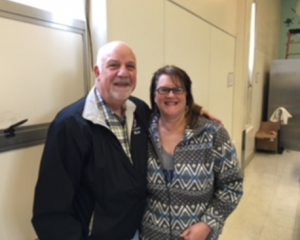 Council member Rich Barbarino with SSFUSD Board President Judy Bush