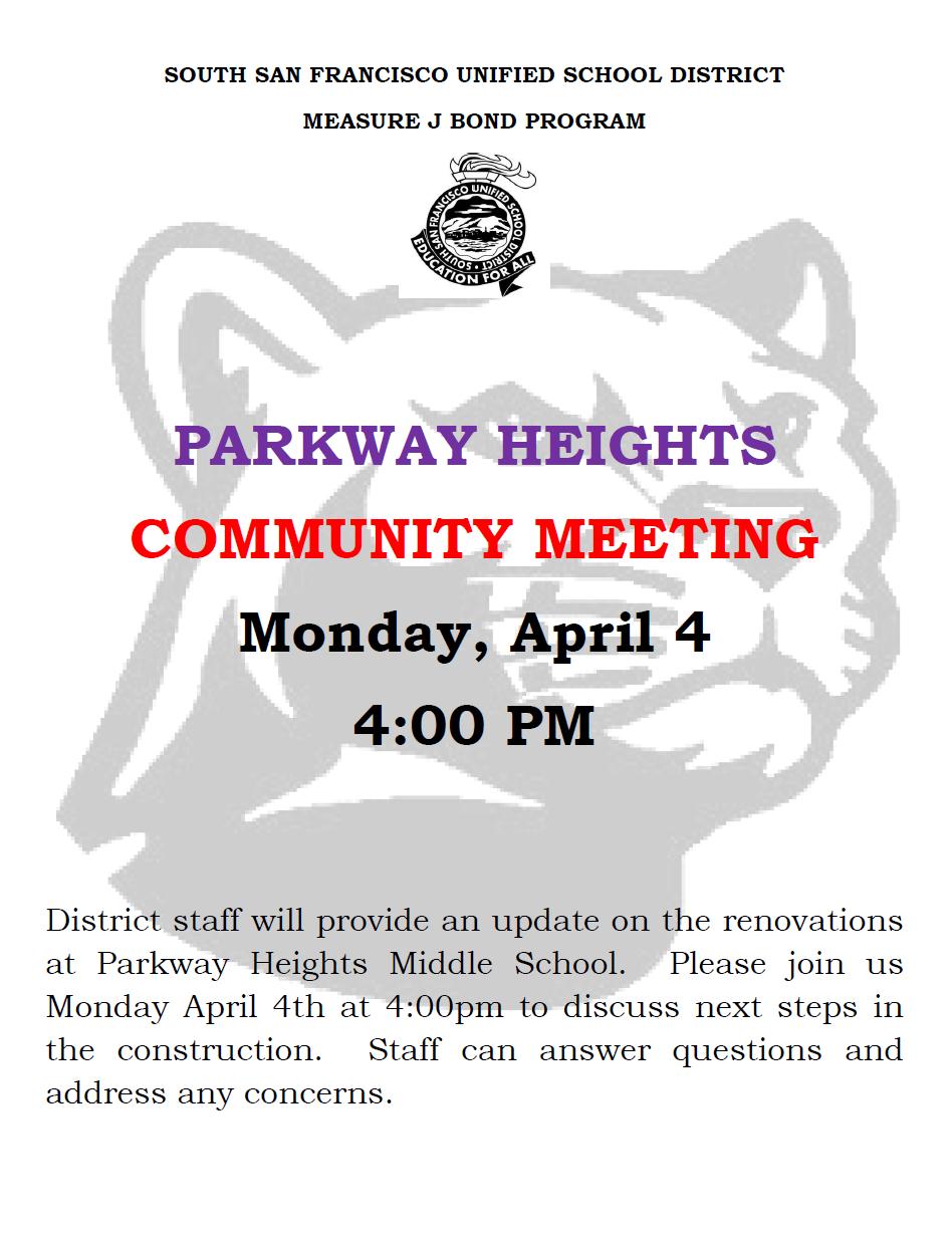 parkway comm mtg 040416