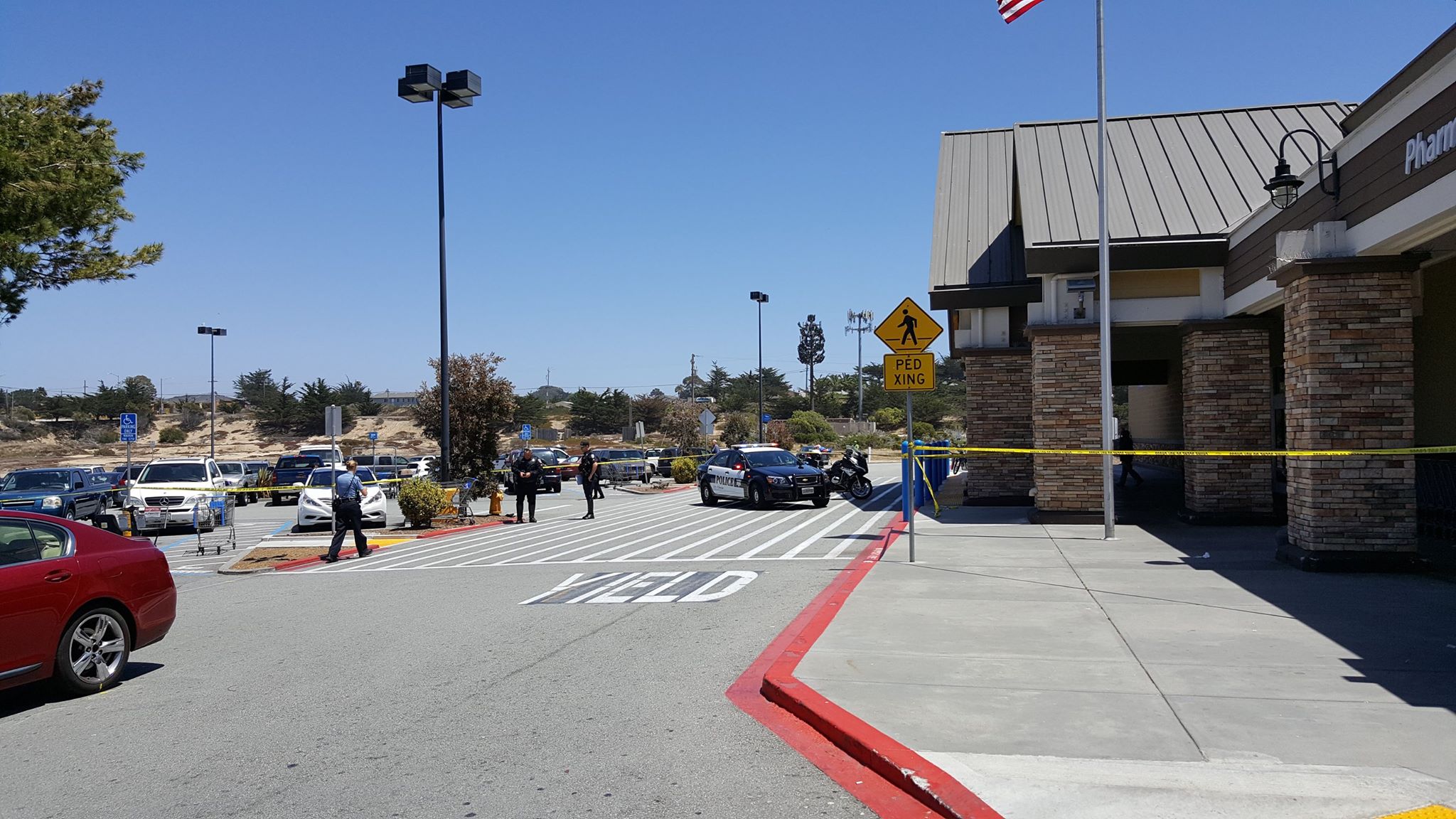 Nicole was killed in a tragic accident in this Marina Ca (Monterey County)  parking lot. Photo: Marina PD