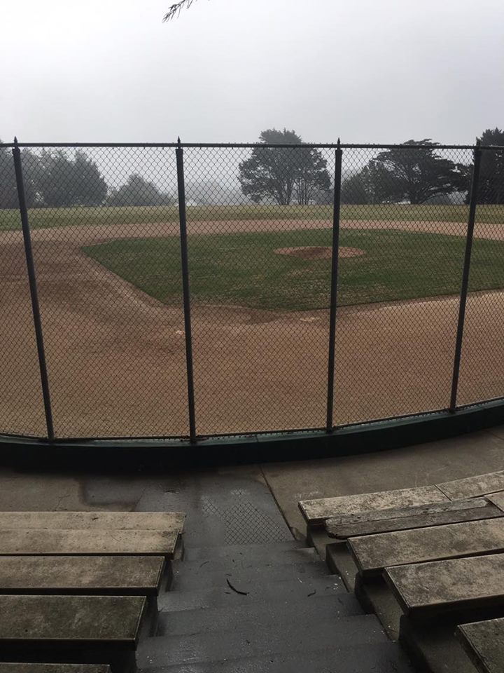 Westborough Park Baseball field was to be used by SI and remains in good condition