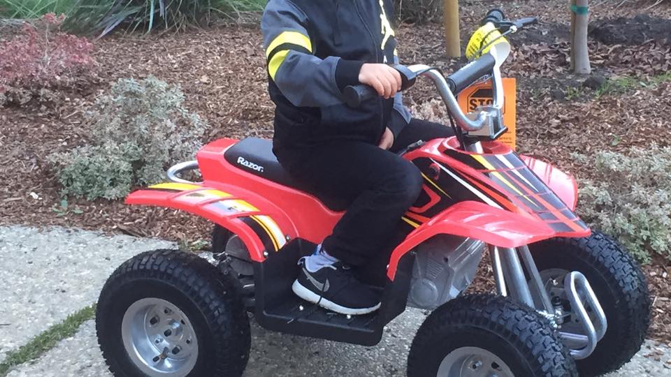 Someone stole this 5 year olds quad & baseball gear from West Winston Manor on Labor Day