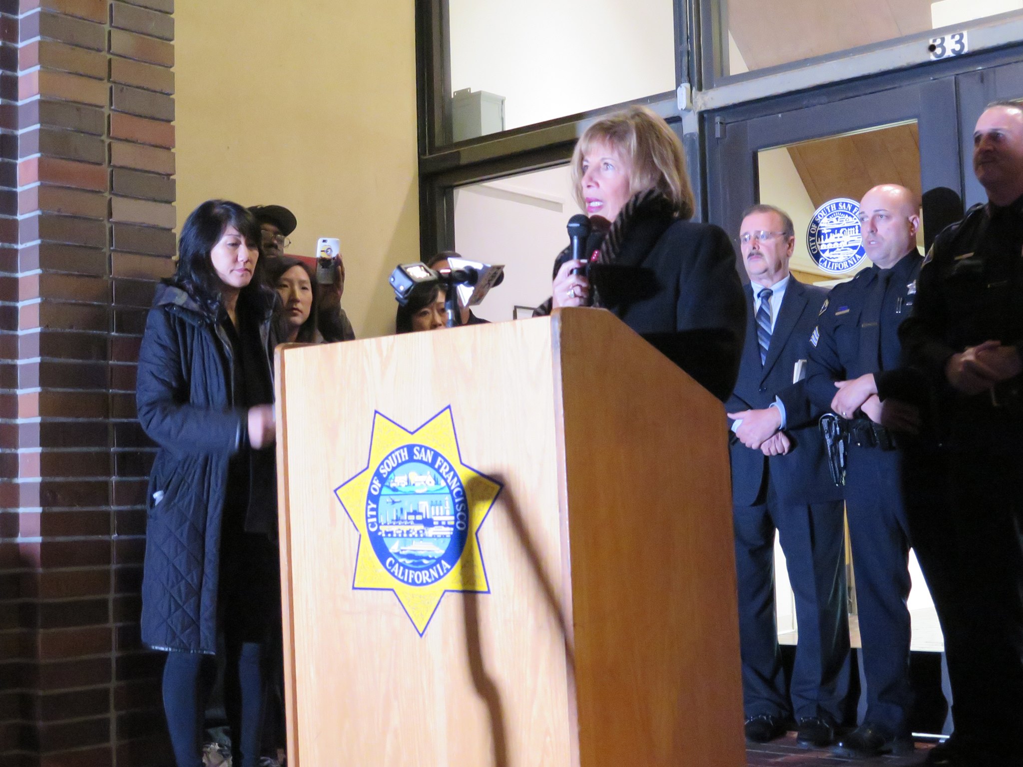 "We are here to recognize a hero" Congresswoman Jackie Speier said