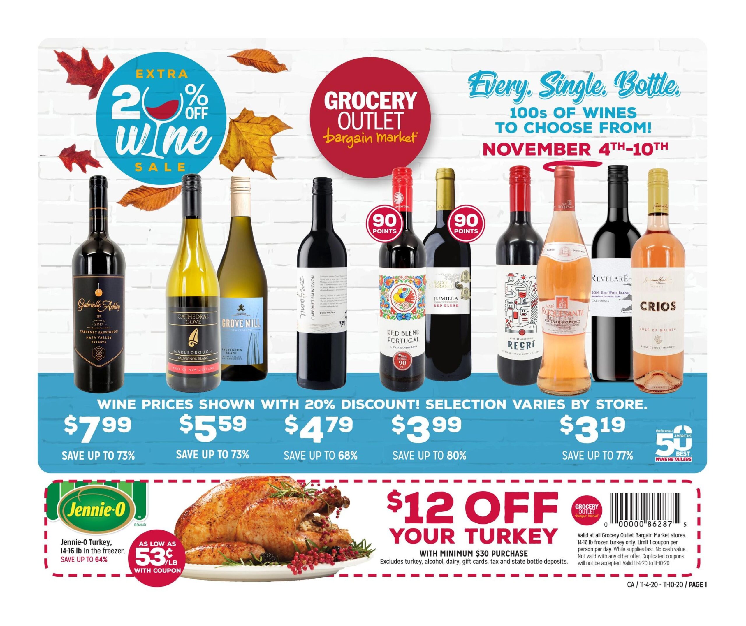 The Grocery Outlet Wine Sale is back! Stock up for the Holidays