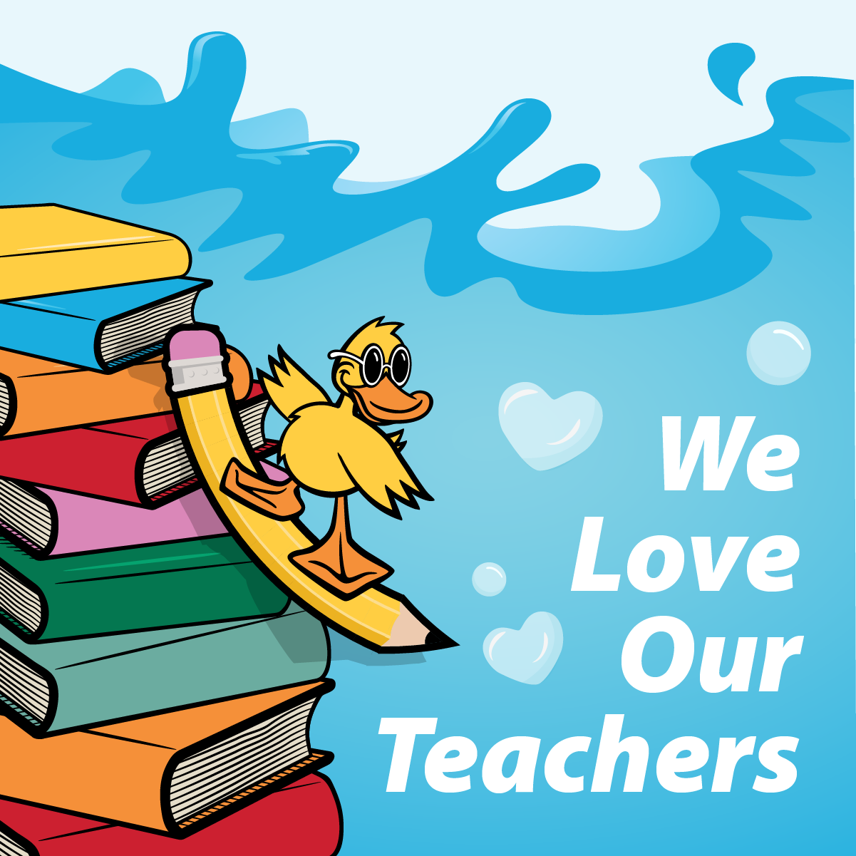 Teacher Appreciation Day, May 3 at Quick Quack Everything South City