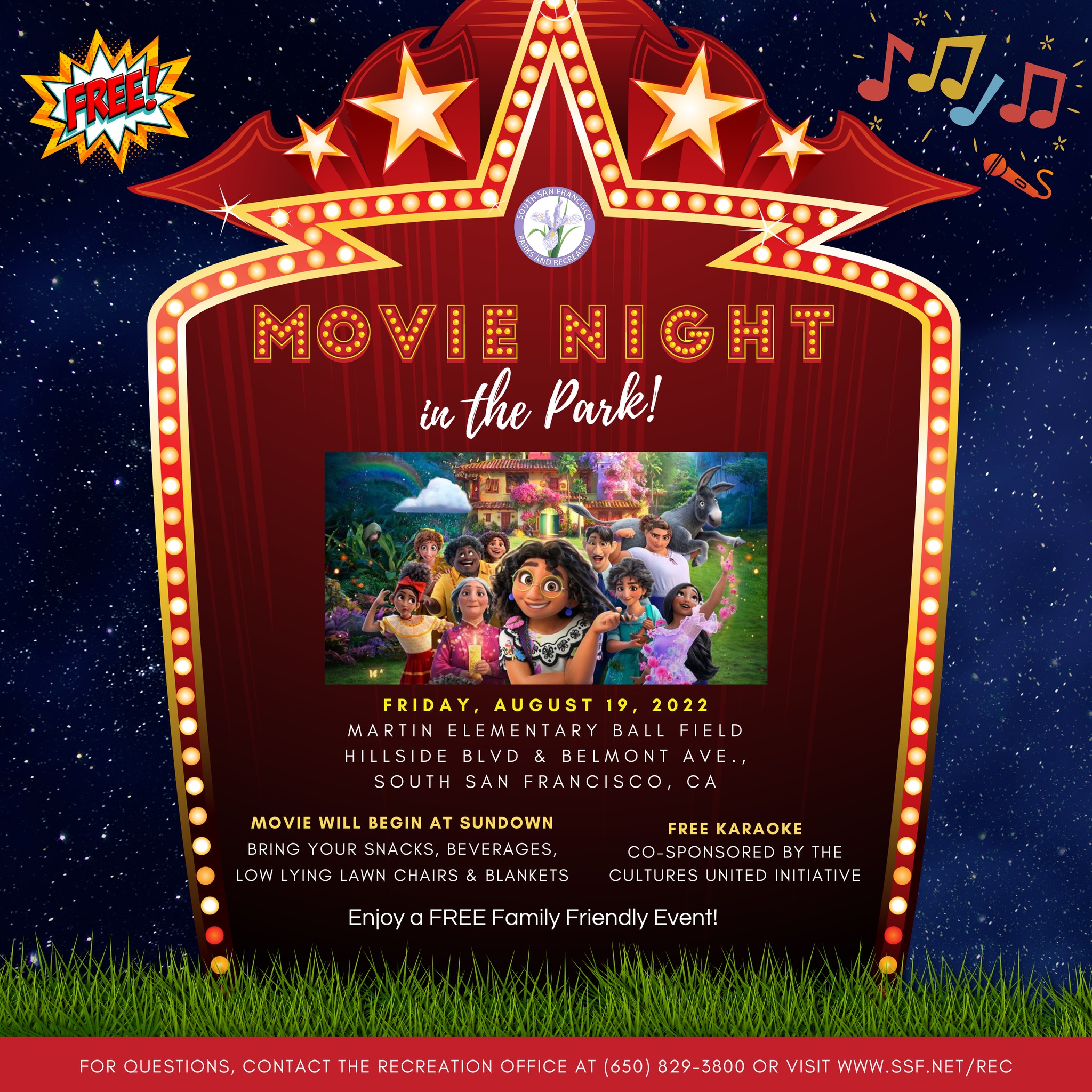 Movie night in the park