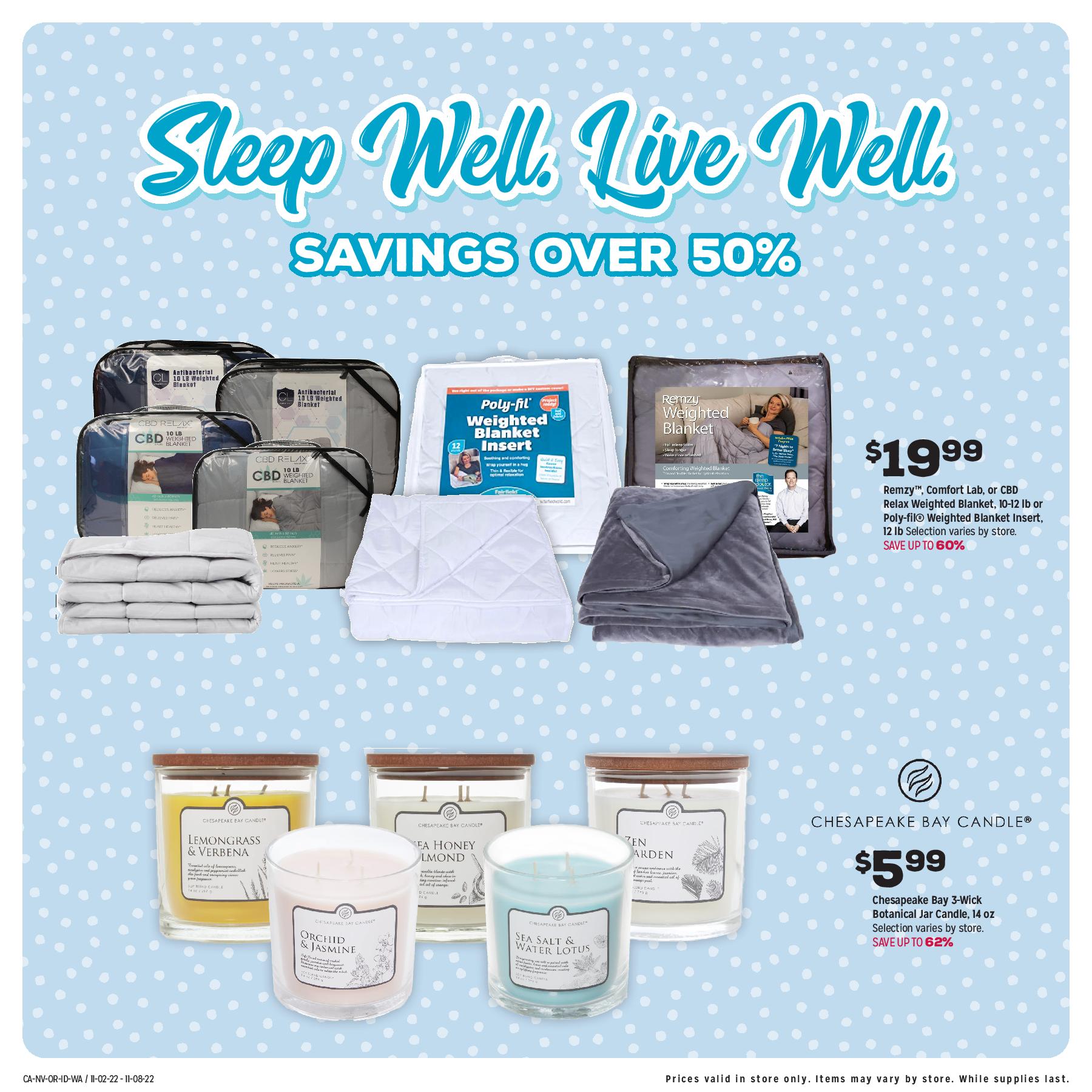 Grocery Outlet flyer, bedroom products