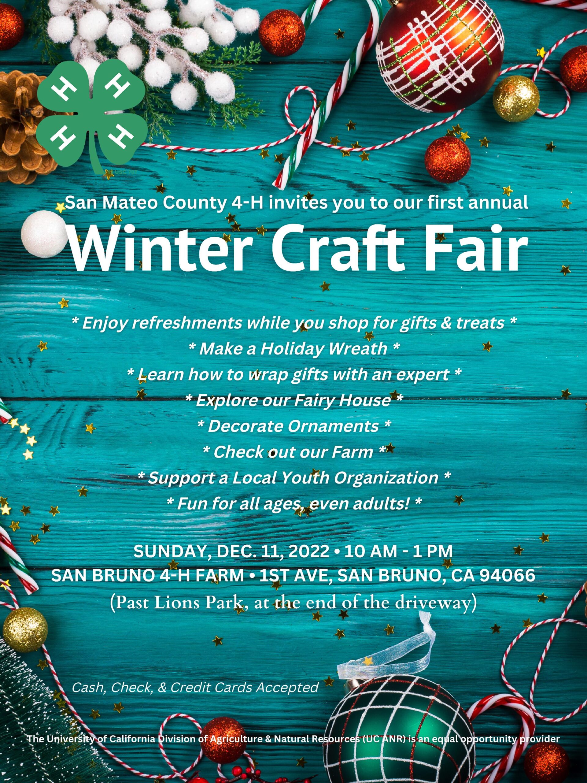 Poster for Winter Craft Fair 2022