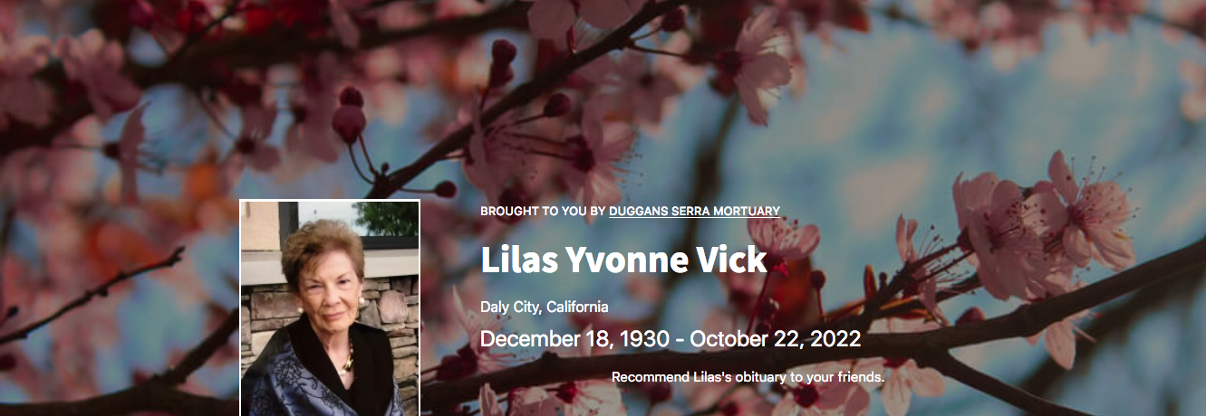 Lilas Yvonne Vick’s obituary