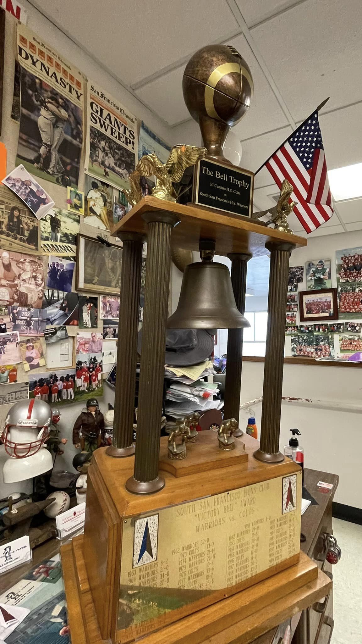 The Bell Game trophy